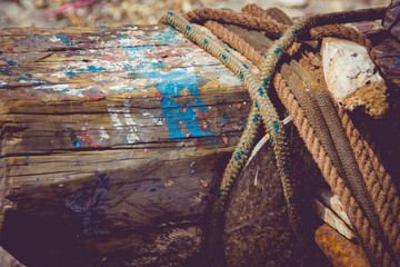 Street art on the wood