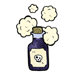 cartoon vial of poison