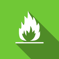 flame flat icon