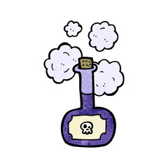 deadly poison bottle cartoon