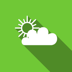 cloud flat icon waether forecast sign