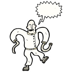 cartoon crazy madman