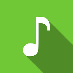 music flat icon note sign