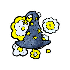 cartoon wizard hat
