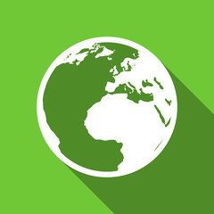 earth flat icon world sign