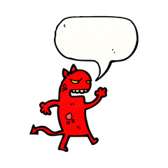 cartoon little devil