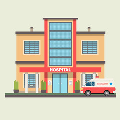 Vector design of hospital