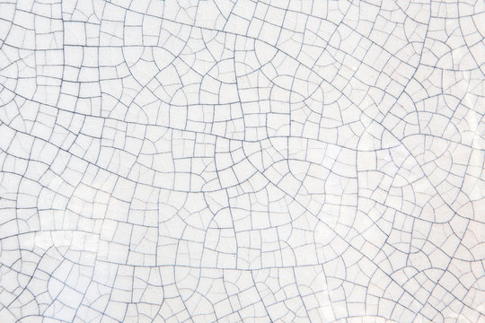 cracked texture of old ceramic pottery