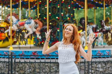 Beautiful red hair girl