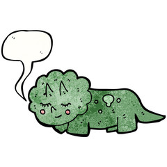 friendly cartoon dinosaur