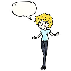 cartoon pretty girl