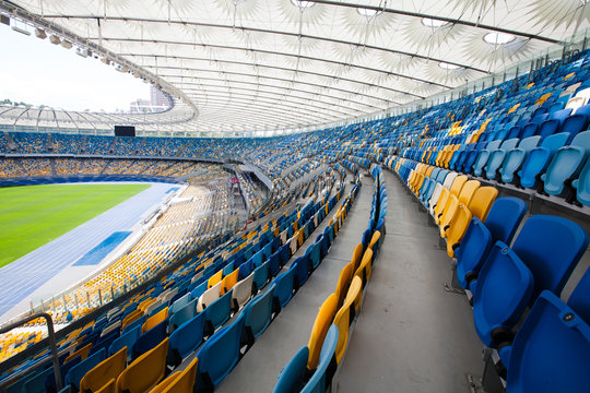 Olympic Stadium in Kiev, where the european football championship in 2012 have been played