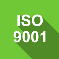 iso 9001 flat icon