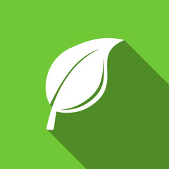 nature flat icon leaf sign