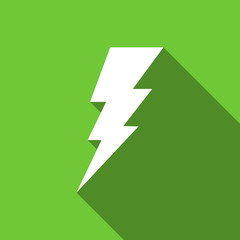 bolt flat icon flash sign