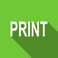 print flat icon