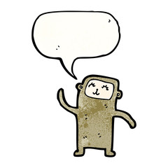 cartoon little monkey