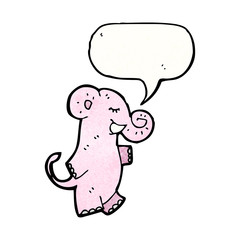 cartoon pink elephant