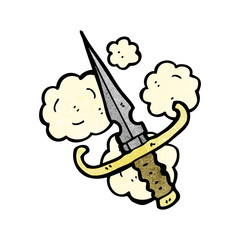 cartoon dagger