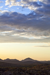 Namibia,sunset landscape in the Omaruru reserve
