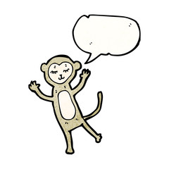 cartoon cute monkey