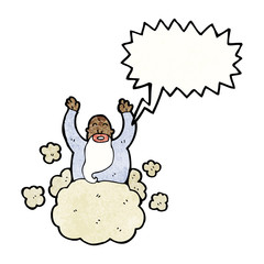 god on cloud cartoon
