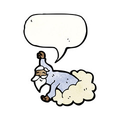 god on cloud cartoon