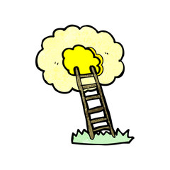 cartoon ladder to heaven