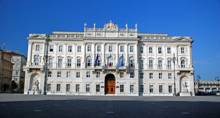 Fototapeta na wymiar Trieste City Hall, Italy