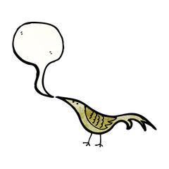 singing bird cartoon