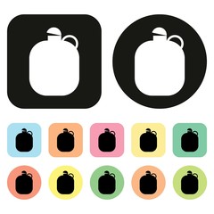 Water bottle icon. Water. Bottle. Vector