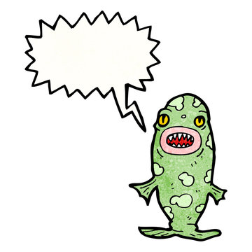 recommend clip art: monster fish cartoon