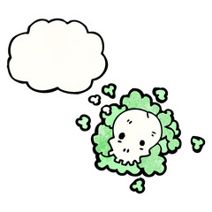 skull cloud cartoon
