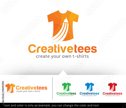 Download "Creative T-shirt Logo Design Template Vector" Stock image ...