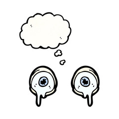 crying eyes cartoon
