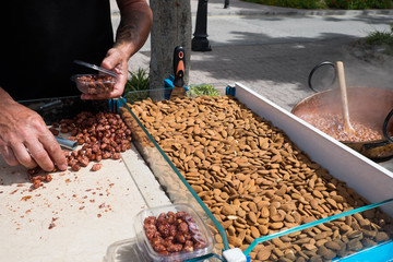Street food seller Spain