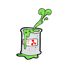 toxic waste cartoon