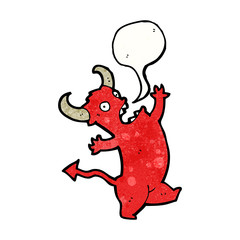 cartoon dancing devil