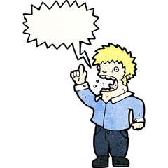 Fototapeta premium shouting man cartoon
