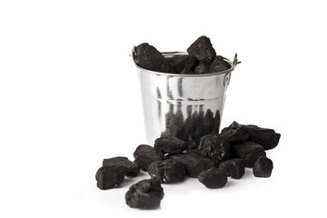 Bucket full of coal
