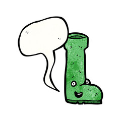 old boot cartoon character
