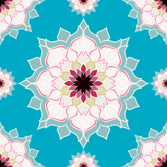 Colored light pattern with vegetative elements. 