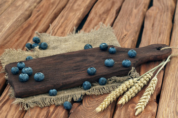 blueberries outdoors