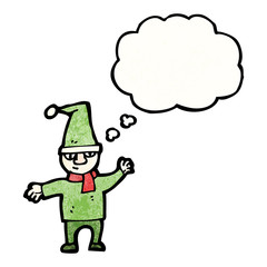 cartoon christmas elf