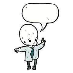 cartoon spooky zombie man