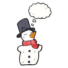 cartoon snowman
