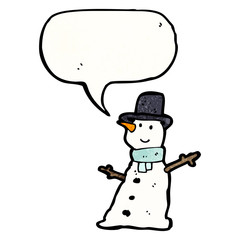 cartoon snowman