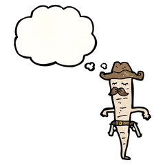 vegetable cartoon cowboy