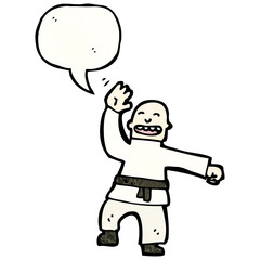 cartoon karate expert