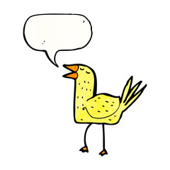 funny cartoon bird